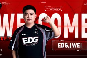 EDG官方：iG辅助选手Jwei正式加入EDG 成为EDG骑士团的一员！ - 资讯配图