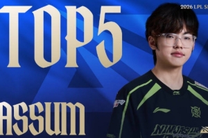 LPL第二赛段W1D3每日TOP5：Assum灵巧微步，莲花绽放斩双敌 - 资讯配图