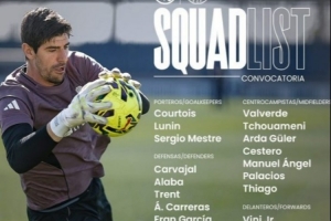 皇马公布本轮西甲名单：姆巴佩、卡马文加缺席，罗德里戈回归 - 资讯配图