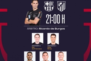 巴萨国王杯半决赛次回合战马竞裁判:里卡多·德·布尔果斯执法 - 资讯配图