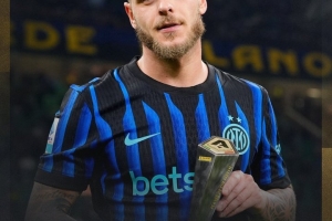 首开纪录！迪马尔科当选国米2-0热那亚的全场最佳球员 - 资讯配图