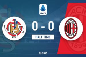 半场-米兰0-0克雷莫内塞 莱奥失单刀德温特+托莫里配合失误险送礼 - 资讯配图