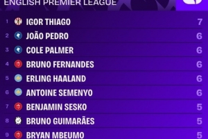 新蜂王!新年后,伊戈尔·蒂亚戈英超参与7球位居所有球员之首 - 资讯配图