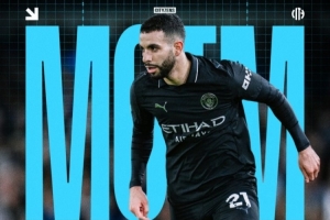 送出助攻,曼城官方:艾特·努里当选1-0小胜利兹联队内最佳球员 - 资讯配图