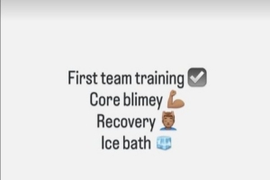 15岁小将JJ·加布里埃尔更新社媒，纪念自己随曼联一线队训练 - 资讯配图