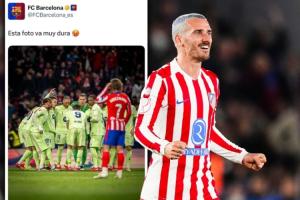 记仇了！1年前巴萨晒图格子成背景，今日格列兹曼以相同文案回应 - 资讯配图