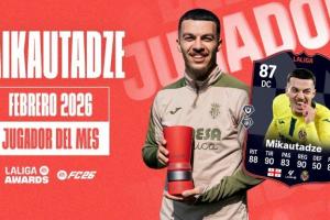 西甲二月各奖项揭晓,米卡乌塔泽当选月度最佳球员 - 资讯配图