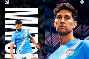 曼城官方晒海报预热对阵诺丁汉森林,斯通斯、鲁本·迪亚斯出镜 - 资讯配图