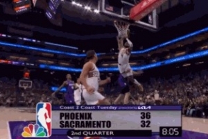 这平筐了吧！杰伦·格林反击空接炸扣2+1打停国王 - 资讯配图