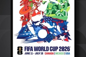 拼贴风格，三位艺术家共同设计！国际足联发布世界杯官方海报 - 资讯配图