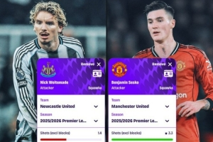 舍什科vs沃尔特马德本赛季英超数据:前者射门占优,但创造机会少 - 资讯配图