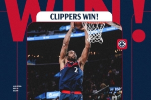 快船发布赢球海报庆祝胜利：伦纳德双手暴扣成为主角 - 资讯配图