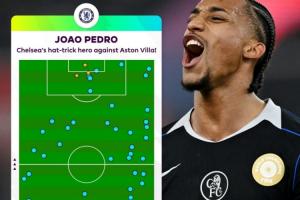 全场跑的中锋！24岁佩德罗点位遍布全场无处不在，3射1传痛击维拉 - 资讯配图