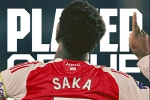 打进制胜球！阿森纳官方：萨卡当选击败布莱顿队内最佳球员 - 资讯配图