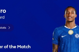 3球1助攻，英超官方：若昂·佩德罗当选切尔西4-1维拉全场最佳 - 资讯配图