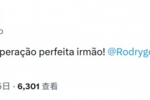 罗纳尔迪尼奥社媒祝福罗德里戈:祝你早日康复,兄弟 - 资讯配图