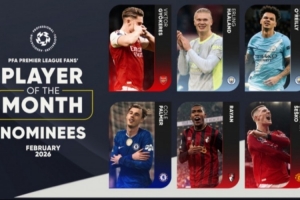 PFA英超2月最佳候选：约克雷斯、哈兰德、帕尔默、舍什科在列 - 资讯配图