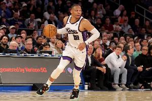 打得很兴奋！威少半场12中6拿下两队最高14分外加1板4助1断 - 资讯配图