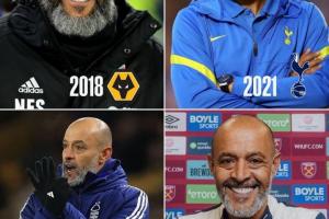 本赛季英超几支保级队都曾有同一个教练——努诺 - 资讯配图