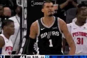 我要打十个！文班点飞防守突破2人补防 顶防上篮不中力压2人补扣 - 资讯配图