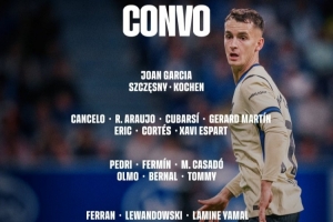 巴萨西甲客战毕巴大名单：佩德里领衔 小将科尔特斯入选 - 资讯配图