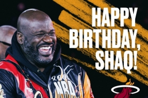 54岁!迈阿密热火社媒祝福奥尼尔生日快乐! - 资讯配图