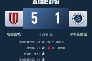 媒体人:采取高强度打法的蓉城,如何做好健康管理将是争冠关键 - 资讯配图