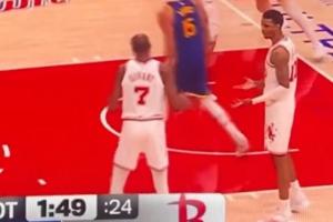 唉！杜兰特被波杰姆一步过掉 随后抱怨小贾没有补防 - 资讯配图