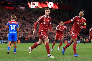 罗伯逊:我为利物浦效力期间,大多数这样的射门通常都会飞出横梁 - 资讯配图