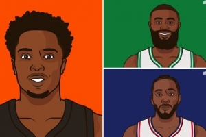 本赛季单场30+5+5+4断+5三分的球员:阿努诺比、伦纳德、布朗 - 资讯配图