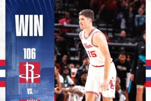 17分6助3帽!火箭官方发布赢球海报:封面人物谢泼德 - 资讯配图