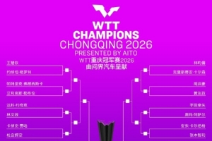WTT重庆冠军赛男单签表:王楚钦上半区,下半区首轮两组国乒内战 - 资讯配图