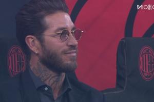 观战米兰德比，皇马传奇队长拉莫斯现身看台 - 资讯配图