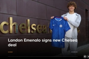 官方：切尔西与前总监之子兰登·埃梅纳洛续约至2031年 - 资讯配图