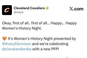 骑士官推宣传妇女之夜 文案引用詹姆斯祝珍妮妇女节快乐名言 - 资讯配图