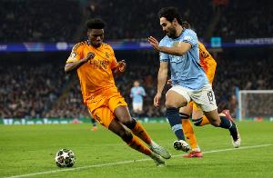 曼城在欧冠5次战胜皇马,仅次于拜仁的8胜和尤文的7胜 - 资讯配图