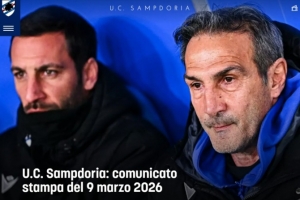 位居意乙降级附加赛区，桑普官方：主帅格雷古奇被解雇 - 资讯配图