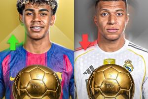 27岁也没戏？最新金球概率：姆巴佩降至18%，亚马尔22%领跑 - 资讯配图