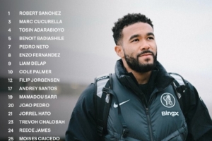 切尔西客战巴黎大名单:詹姆斯、帕尔默领衔,埃斯特旺缺阵 - 资讯配图