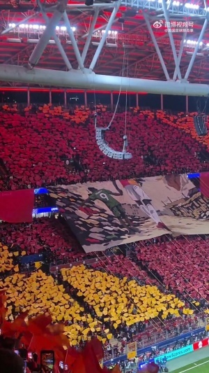 加拉塔萨雷球迷打出Tifo致敬奥斯梅恩已故母亲，球员走向看台感谢 - 资讯配图