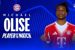 2球1助攻，欧冠官方：奥利塞当选拜仁6-1亚特兰大全场最佳 - 资讯配图