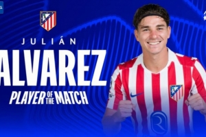 2球1助!阿尔瓦雷斯当选马竞vs热刺全场最佳球员 - 资讯配图