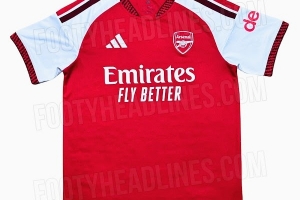 阿森纳新赛季主场球衣谍照：两种红色增加层次 领口袖口体现细节 - 资讯配图