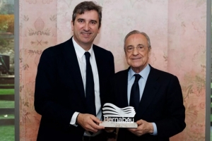 皇马官网发文：俱乐部主席弗洛伦蒂诺与曼城CEO索里亚诺正式会面 - 资讯配图