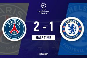 半场-巴黎暂2-1切尔西 登贝莱一条龙破门巴尔科拉建功 - 资讯配图