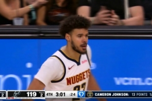 杀手出没！贾马尔·穆雷干拔三分+后仰中投 掘金反超9分了！ - 资讯配图