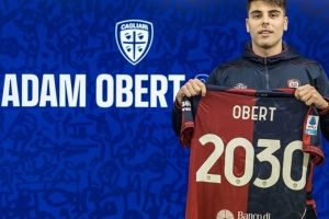 官方:卡利亚里后卫亚当·奥伯特正式续约至2030年 - 资讯配图
