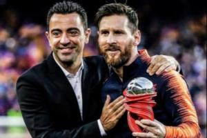 称梅西回归遭拉波尔塔否决!哈维转发与梅西合影:我只说真话 - 资讯配图