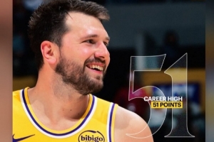 詹姆斯转发里程碑：东契奇湖人生涯新高51分 里夫斯生涯5000分 - 资讯配图