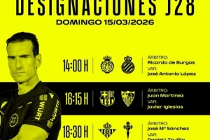 西甲明日比赛裁判安排:胡安·马丁内斯执法巴萨vs塞维利亚 - 资讯配图